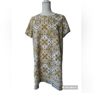 EUC Lulu’s Dandy Lion Yellow Print Dress